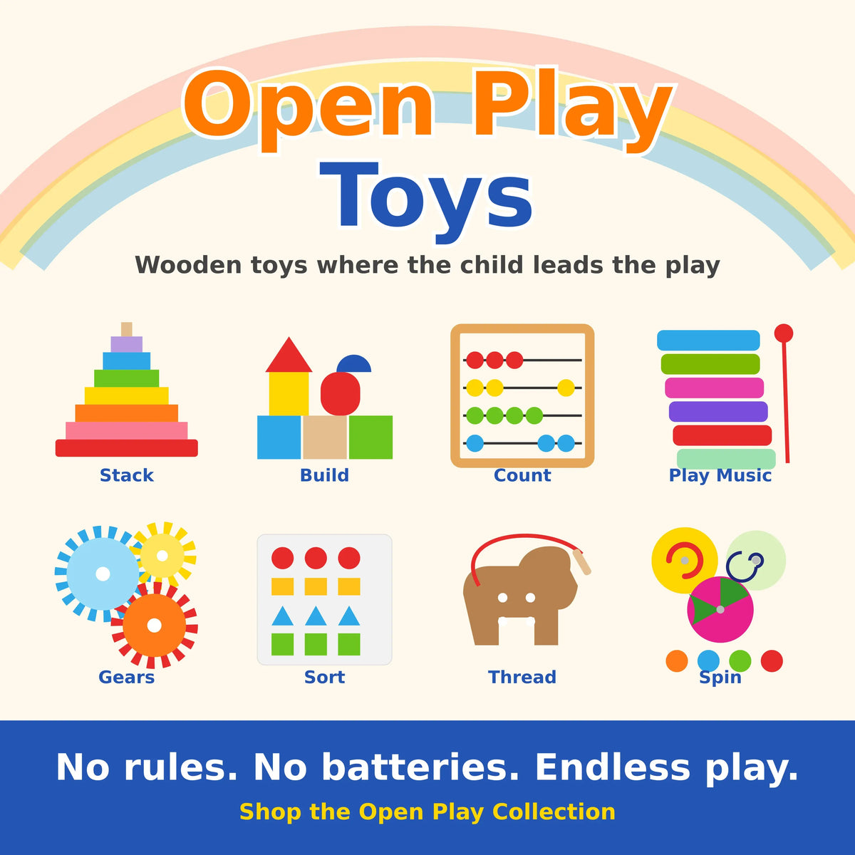 Open Play Toys | Wooden Toys for Kids
