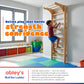 Wooden Wall Bar Ladder – Wooden Stall Bars for Home Gym, Physiotherapy, Stretching & Strength Training
