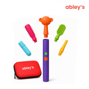 Abley’s Vibrating Oral Motor Exercise Sensory Kit- Vibrating Tool with 5 tips