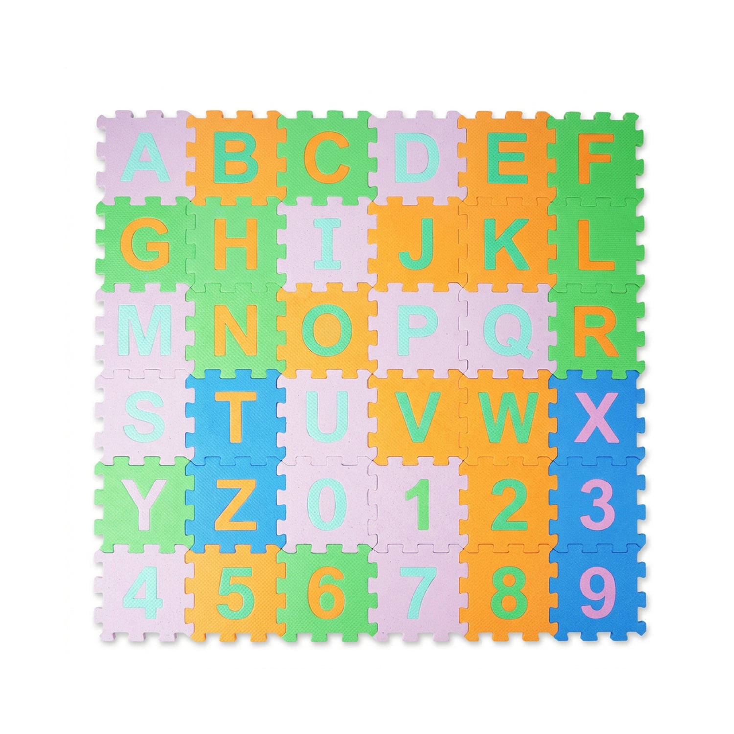 EVA Foam Puzzle Mat (10x10 cm) – Soft Interlocking Play Mats for Kids | Non-Toxic | 36pcs