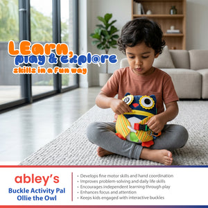 Abley's Buckle Activity Pal Ollie the Owl | Fine Motor Skills Tool