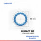 Sensory Silicone Stretchy Bracelets 4-Pack of Multi-Color Textured Rings for Fidgeting & Chewing