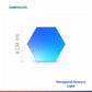 Hexagon Touch Wall Lights Set of 6: Modular Sensory LED Panels for Room, Bedroom, and Modern Home Decor