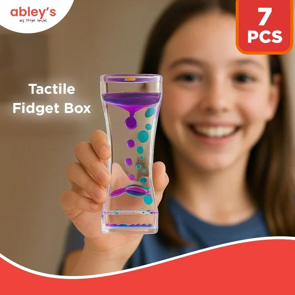 Box For Fidgets sensory fidget box for kids — 7-piece Toolkit | Abley's