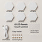 Hexagon Touch Wall Lights Set of 6: Modular Sensory LED Panels for Room, Bedroom, and Modern Home Decor