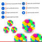Abley's Multicolor Stretchy Sensory Ball | Squishy Tactile Fidget Toy