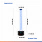 Abley’s Sensory LED Bubble Tube with Weighted Safety Base for Calming and Therapeutic Environments