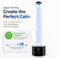 Abley’s Sensory LED Bubble Tube with Weighted Safety Base for Calming and Therapeutic Environments