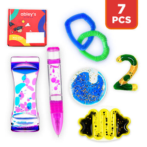 Abley's Fidget Box | 7-Piece Comprehensive Sensory Kit