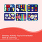 Montessori Busy Board for Toddlers, 4 Pages Educational Sensory Activity Book for Fine Motor Skills and Life Skills