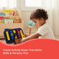 Montessori Busy Board for Toddlers, 4 Pages Educational Sensory Activity Book for Fine Motor Skills and Life Skills