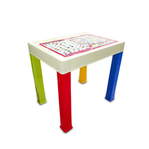 Kids Table – Sturdy & Colorful Plastic Study Table for Children | Perfect for Learning, Play & Craft Activities