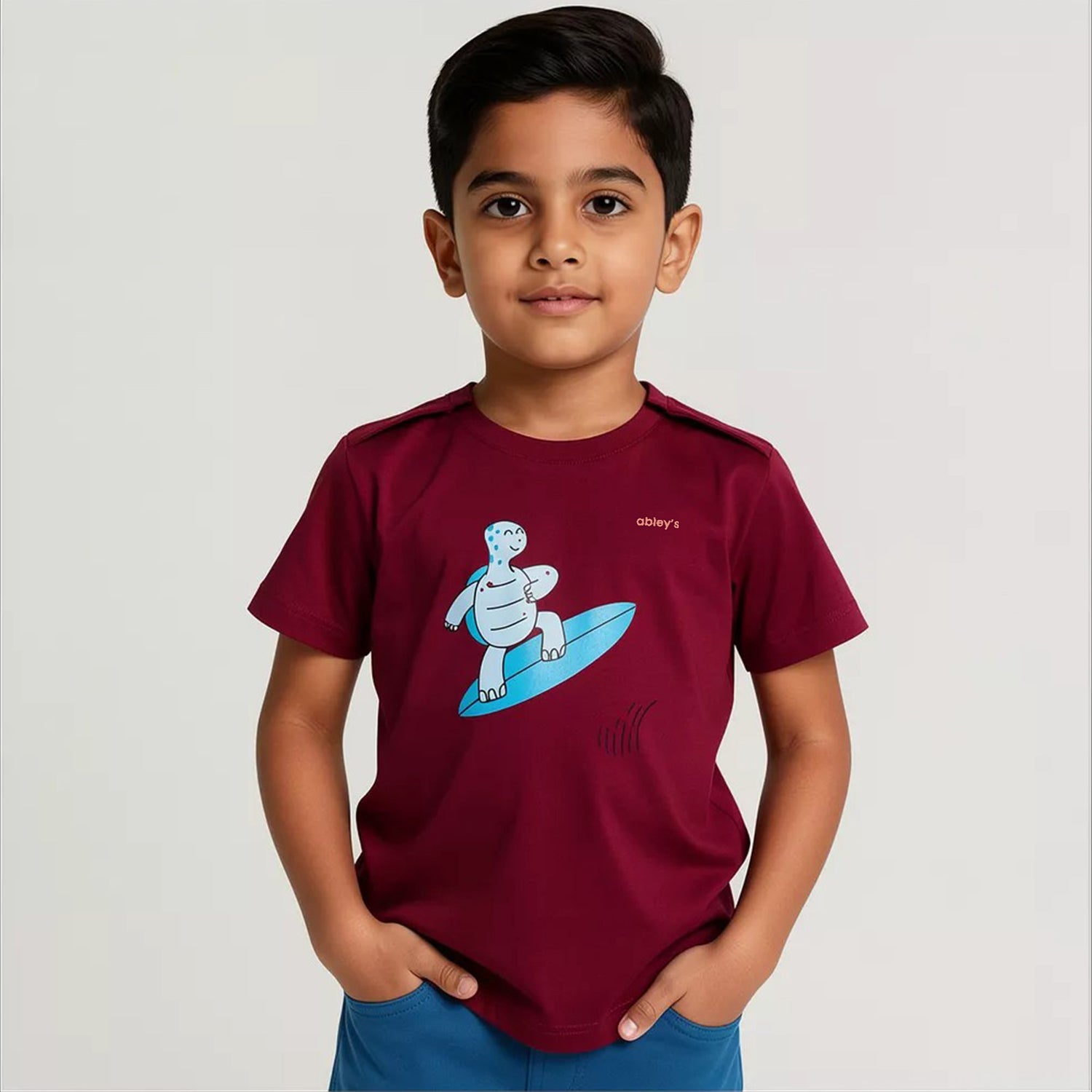 Sensory-Friendly Adaptive Half Sleeve T-Shirt | Shoulder-Open Easy Wear Design