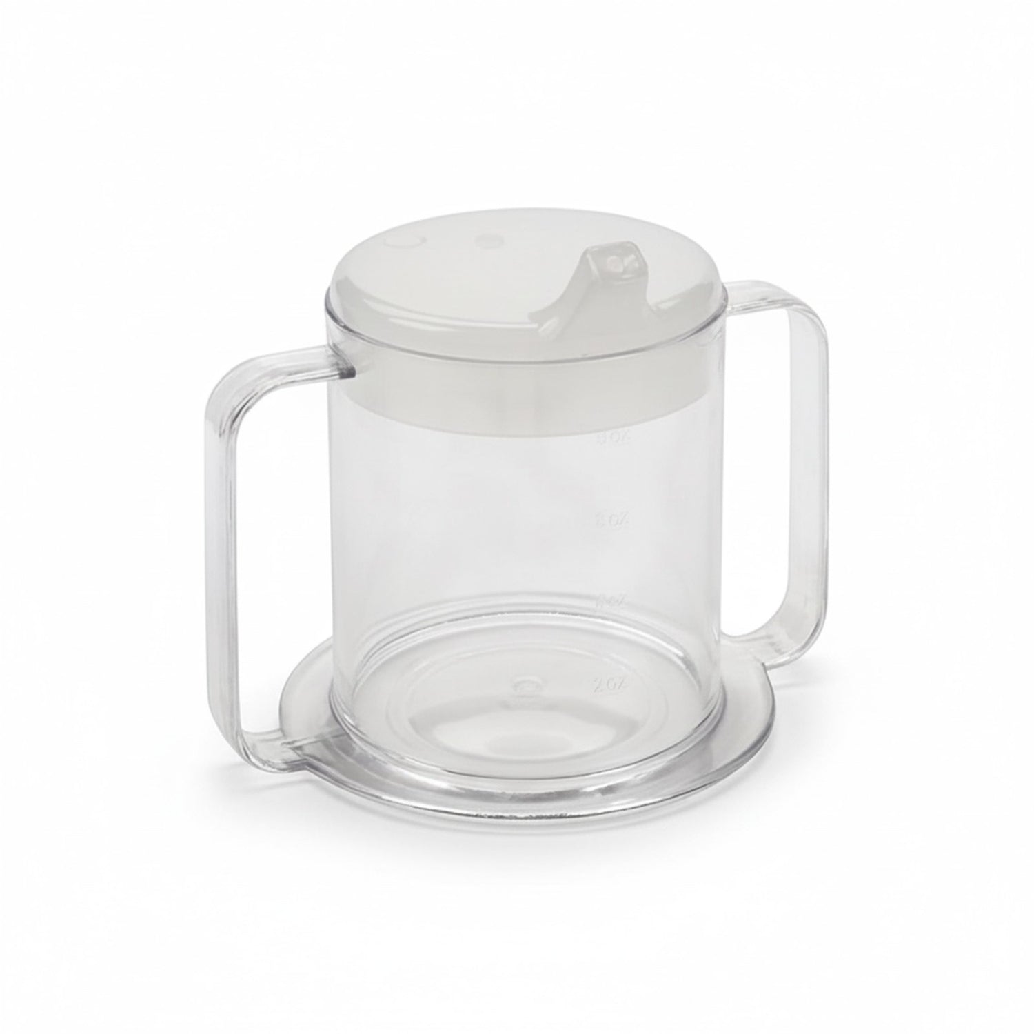Plastic Cup with Two Handles for Elderly – 300 ml Easy Grip Drinking Cup for Seniors