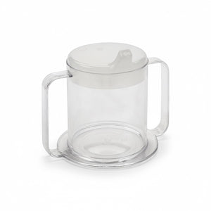 Plastic Cup with Two Handles for Elderly – 300 ml Easy Grip Drinking Cup for Seniors