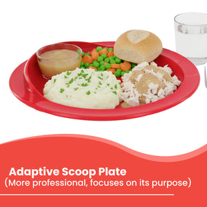 Spill-Proof Plates for Elderly – Non-Slip Dining Plates for Seniors