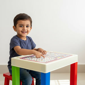 Kids Table – Sturdy & Colorful Plastic Study Table for Children | Perfect for Learning, Play & Craft Activities