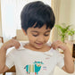 Adaptive Shoulder-Open Half Sleeve T-Shirt for Kids | Soft Sensory-Friendly Cotton
