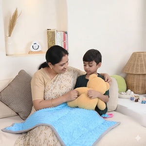 Abley's Weighted Lap Pad Minky Dots | Dual-Texture 3lb (1.36kg) for Focus