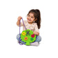 Lacing Toys for Kids – Fruit Tree Threading Board with 4 Stitch-On Fruit Shapes & Soft Purple Laces for Fine Motor Play (20.5 x 10 cm)