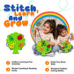 Lacing Toys for Kids – Fruit Tree Threading Board with 4 Stitch-On Fruit Shapes & Soft Purple Laces for Fine Motor Play (20.5 x 10 cm)