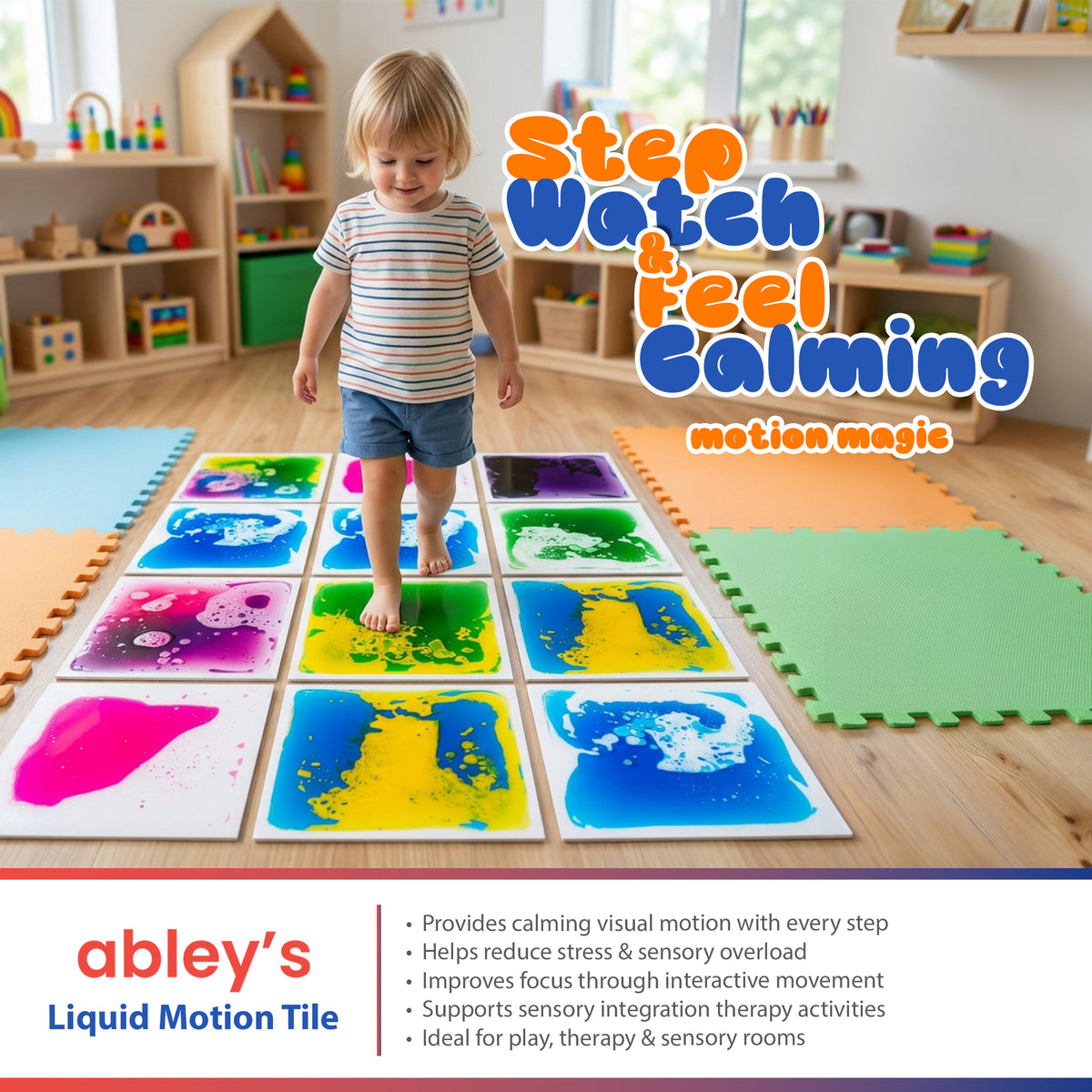 Interactive Mat Liquid Motion Sensory Mat for Kids - Kids Exercise Mat Tiles | Abley's