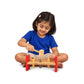 Pegboard Toys for Kids – Wooden Toys for Kids | Peg Hammer Board with 6 Pegs & Wooden Hammer