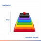 Rectangle Rainbow Stacker Toys for Kids – Wooden Toys for Kids | 7-Piece Colorful Stacking Set
