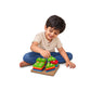 Wooden Shape Sorter for Kids – Round Rainbow Stacker with 7 Colorful Shapes for Color, Shape & Sorting Play (18 cm)