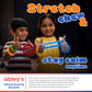 Sensory Silicone Stretchy Bracelets 4-Pack of Multi-Color Textured Rings for Fidgeting & Chewing