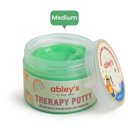Abley's Hand Exercise Theraputty | 100g Tub | Silicone |Yellow