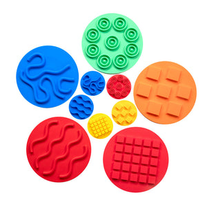 Abley's Round Sensory Floor Mats | 10-Piece Set for Tactile Input