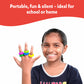 Textured Sensory Rings for Kids – Set of 6 Colorful Fidget Rings for Tactile Exploration