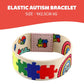 Colorful Puzzle Pattern Stretch Bracelet for Kids – Soft & Lightweight Wristband
