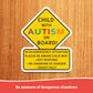 "Child On Board" Car Safety Sticker for Unique Needs – Yellow Diamond Warning Sign for Vehicles