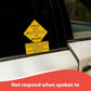 Child On Board Car Safety Sticker for Unique Needs – Yellow Diamond Warning Sign for Vehicles