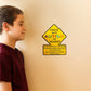 "Child On Board" Car Safety Sticker for Unique Needs – Yellow Diamond Warning Sign for Vehicles