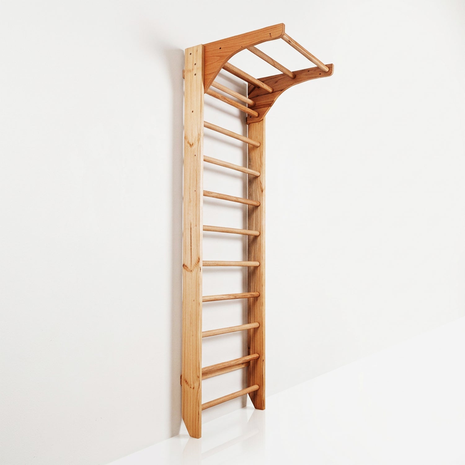 Wooden Wall Bar Ladder – Wooden Stall Bars for Home Gym, Physiotherapy, Stretching & Strength Training