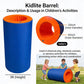 Kidlite Barrel – 3ft Sensory Rolling Barrel for Kids | Balance, Coordination & Motor Skill Development