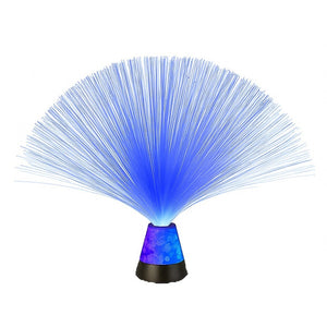 Calming Fiber Optic Sensory Lamp – Color-Changing Light with Crystal Base – LED Night Light for Kids
