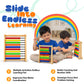 Wooden Abacus Toy for Kids – 10 Row Colorful Bead Counting Frame for Early Math Learning (26 x 36 cm)