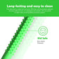 Ableys green dual-textured chew tube for sensory needs showing bumpy and smooth textures kid safe BPA free