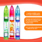 Ableys liquid motion pen fidget for anxiety set of three colorful retractable bubble pens with dual oil droplets