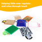 Ableys sensory mat for kids set of textured animal touch pads with carry pouch for calming play