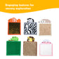 Ableys sensory mat for kids set six animal texture squares with fish zebra hedgehog frog lion sheep