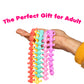 Ableys colorful stretchy fidget strings for kids held in hand showing pastel spiky sensory toy strands
