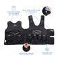 Ableys black adjustable weighted vest for kids with removable quarter and half pound weights and Velcro straps