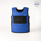Ableys blue padded sensory weighted vest for kids with front pockets breathable mesh panel and adjustable fit