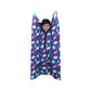 Ableys Jurassic Park sensory body sock with colorful dinosaur print worn by smiling child for calming therapy