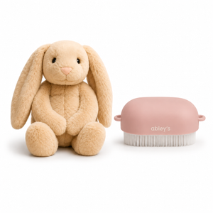 Deep Pressure Combo – Weighted Bunny + Sensory Brush